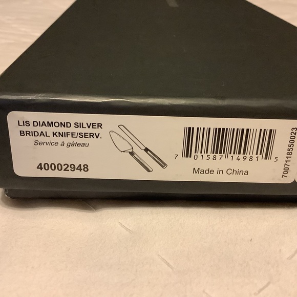 Waterford Diamond Bridal Knife Server Set - Picture 3 of 10